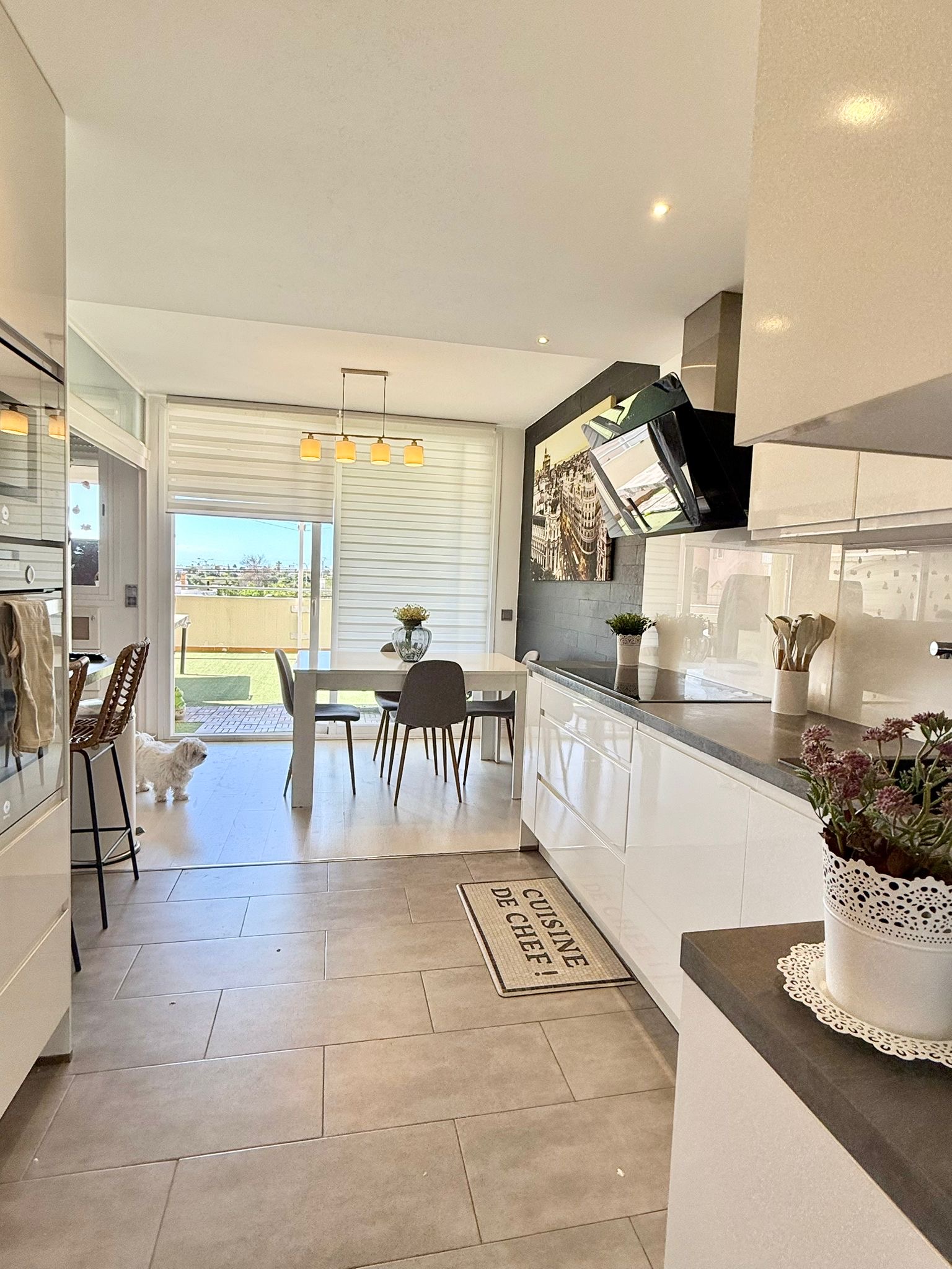Piso de 3 habitaciones con terraza en Playa d en Bossa   Alquiler de temporada